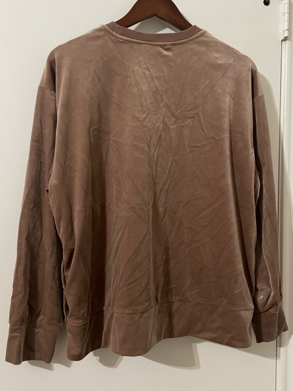 Athleta Retroplush Velvet Mixed Media Sweatshirt Size M - Picture 5 of 9